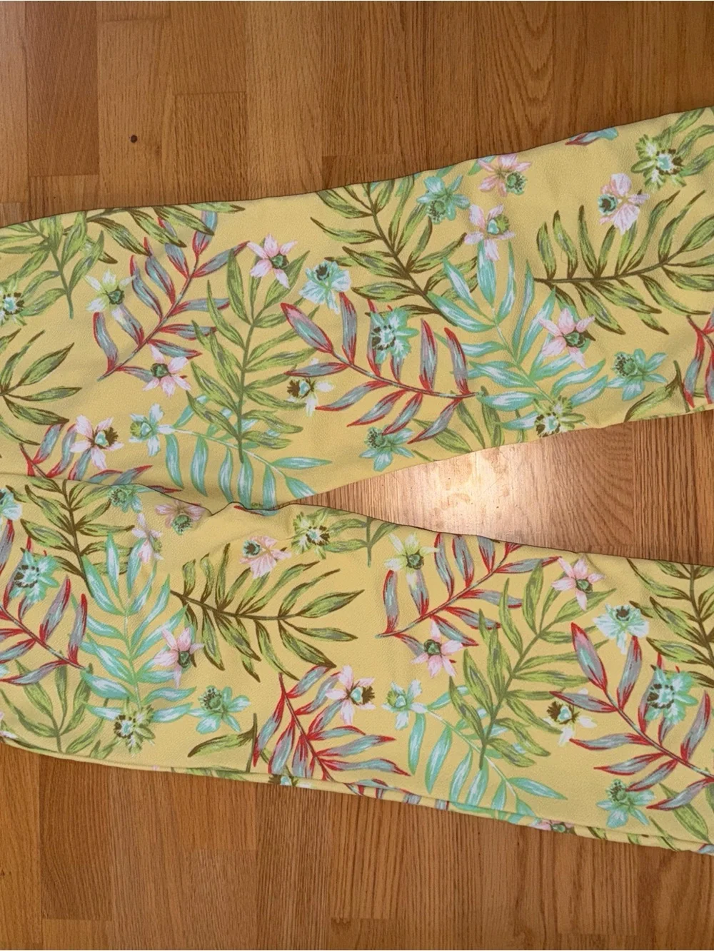 Women Yellow Floral - Crop Top & Pants